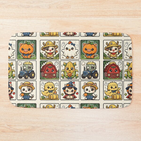 Item preview, Spooky Farm Halloween Harvest Grid designed and sold by Teeny Quities.