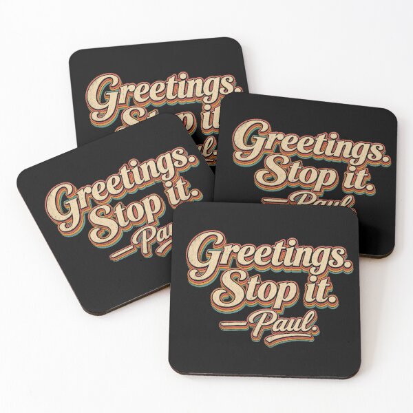 Item preview, Greetings Stop It Paul Retro 70s Christian Humor designed and sold by CF_VintageDesign.