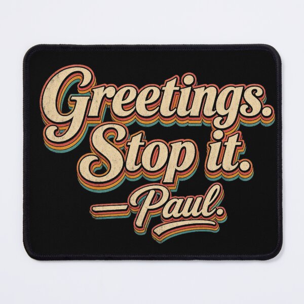 Item preview, Greetings Stop It Paul Retro 70s Christian Humor designed and sold by CF_VintageDesign.