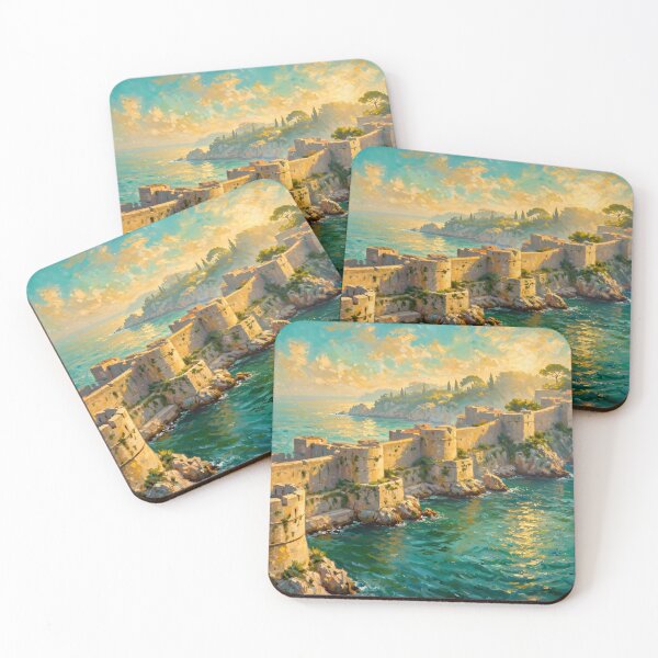 Item preview, Impressionist Sunrise Dubrovnik designed and sold by Late Theory.