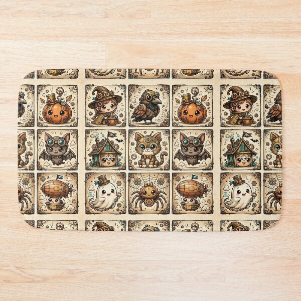 Item preview, Kawaii Steampunk Halloween Character Grid designed and sold by Teeny Quities.