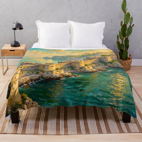 Item preview, Impressionist Sunrise Dubrovnik designed and sold by Late Theory.