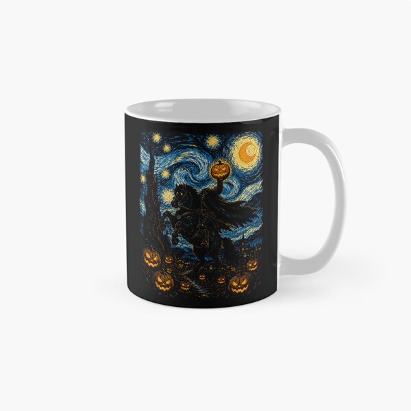 Item preview, Halloween horseman with pumpkin in a starry night halloween designed and sold by rafaeltto.