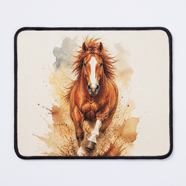 Item preview, Elegant Galloping Horses - Brown horse 2 designed and sold by Lucia Amaris Art.