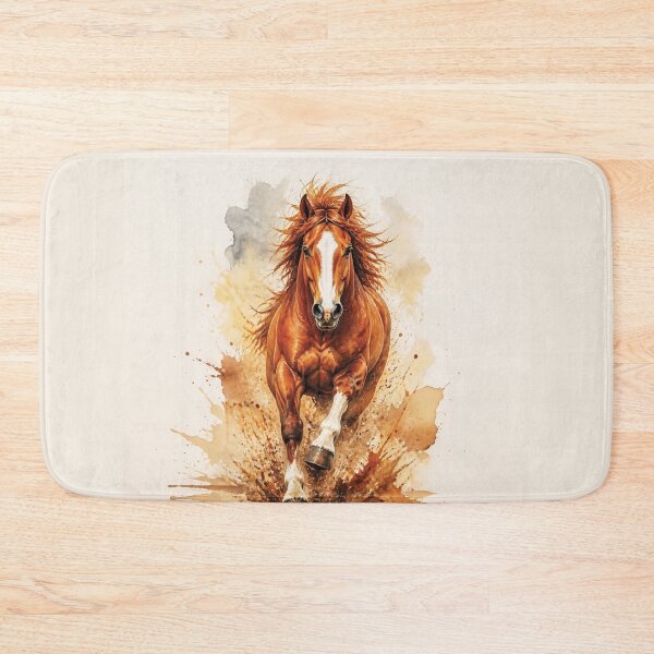 Item preview, Elegant Galloping Horses - Brown horse 2 designed and sold by Lucia Amaris Art.