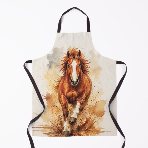 Item preview, Elegant Galloping Horses - Brown horse 2 designed and sold by Lucia Amaris Art.