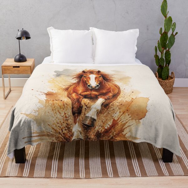 Item preview, Elegant Galloping Horses - Brown horse 2 designed and sold by Lucia Amaris Art.