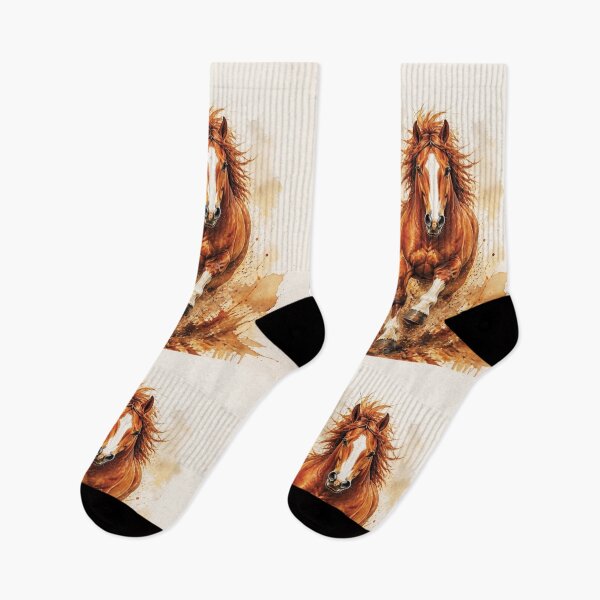 Item preview, Elegant Galloping Horses - Brown horse 2 designed and sold by Lucia Amaris Art.