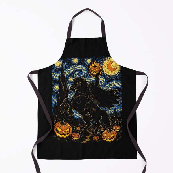 Item preview, Spooky Horseman with Pumpkin in the Night Sky Halloween designed and sold by rafaeltto.