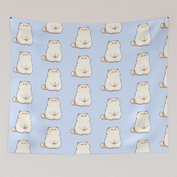 Item preview, Cute Chubby Cream Kitten Kawaii Illustration designed and sold by jianina-alondra.