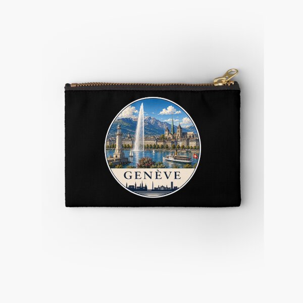 Item preview, Geneva Landmark Skyline Travel Sticker designed and sold by Beyond Destinations.