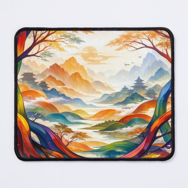 Item preview, Dreamlike landscape with intensely colored tree structures designed and sold by Sigtrix.