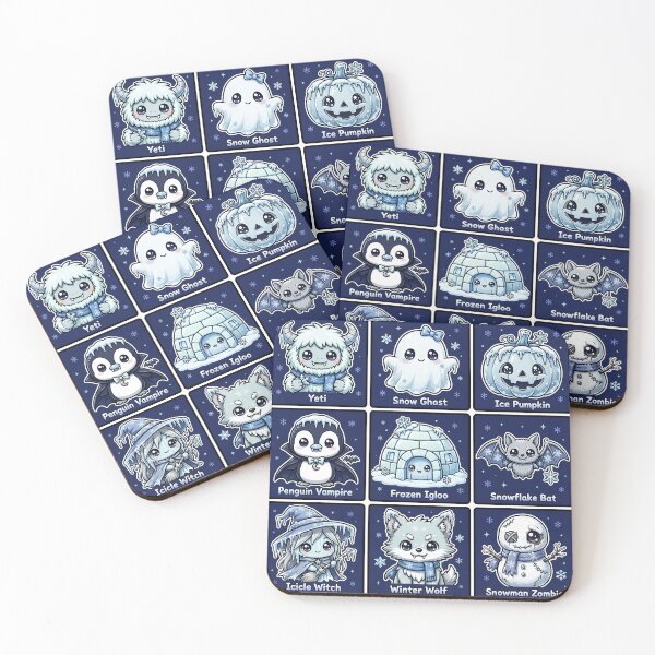 Item preview, Frozen Kawaii Halloween Character Grid designed and sold by Teeny Quities.
