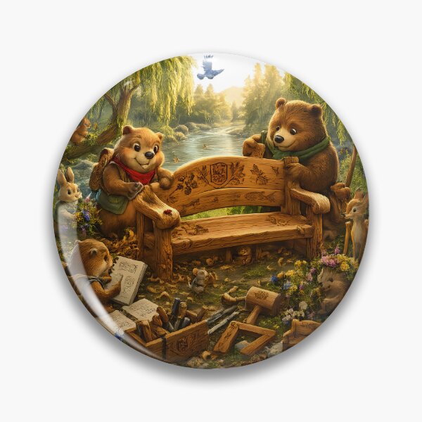 Item preview, Happy Beaver Adventures – Building the Woodland Gathering Spot designed and sold by Clothes With Smiling Animals Walt Gral.