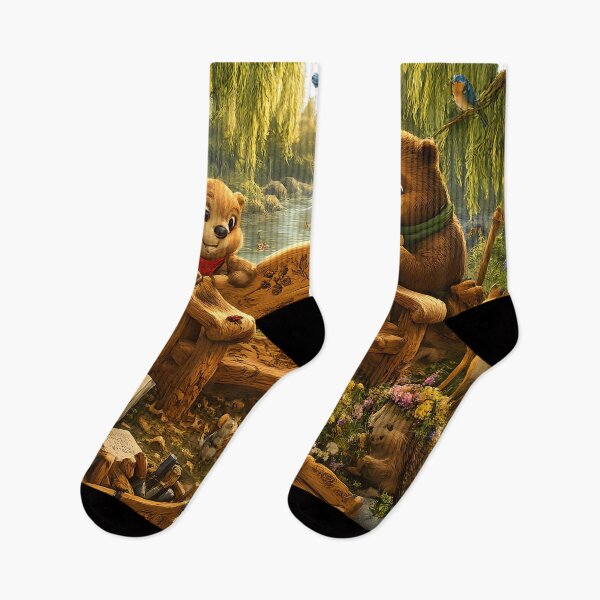 Item preview, Happy Beaver Adventures – Building the Woodland Gathering Spot designed and sold by Clothes With Smiling Animals Walt Gral.