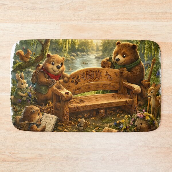 Item preview, Happy Beaver Adventures – Building the Woodland Gathering Spot designed and sold by Clothes With Smiling Animals Walt Gral.