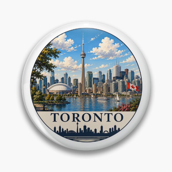 Item preview, Toronto Landmark Skyline Travel Sticker designed and sold by Beyond Destinations.