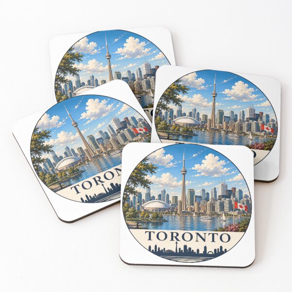 Item preview, Toronto Landmark Skyline Travel Sticker designed and sold by Beyond Destinations.