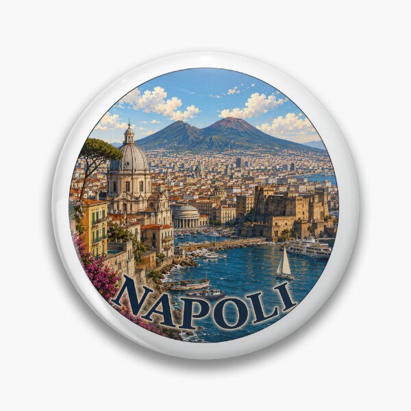 Item preview, Napoli | Naples Landmark Skyline Travel Sticker designed and sold by Beyond Destinations.
