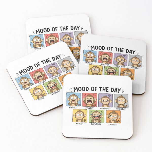 Item preview, Mood Of The Day Monkey designed and sold by MonkiFlipp.
