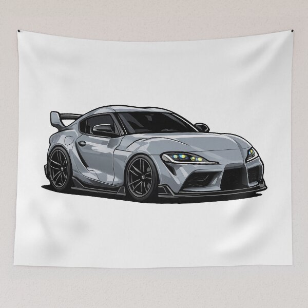 Item preview, A90 MK5 Spra Turbulence Gray Mini JDM Sports Car designed and sold by VenZolic.