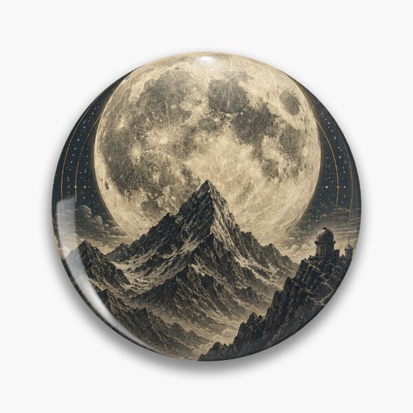 Item preview, Mountain and moon designed and sold by ChicClicker.
