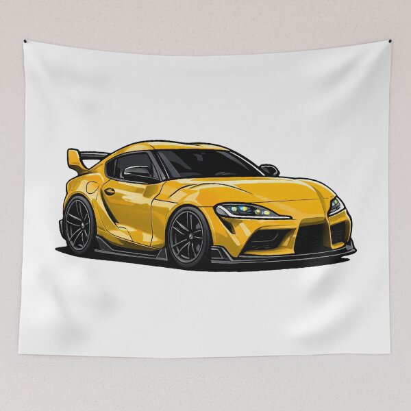Item preview, A90 MK5 Spra Nitro Yellow Mini JDM Sports Car designed and sold by VenZolic.