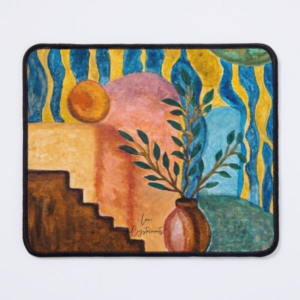 Item preview, Mediterranean Sun & Botanical Oasis - Abstract Boho Canvas designed and sold by crystalar95.
