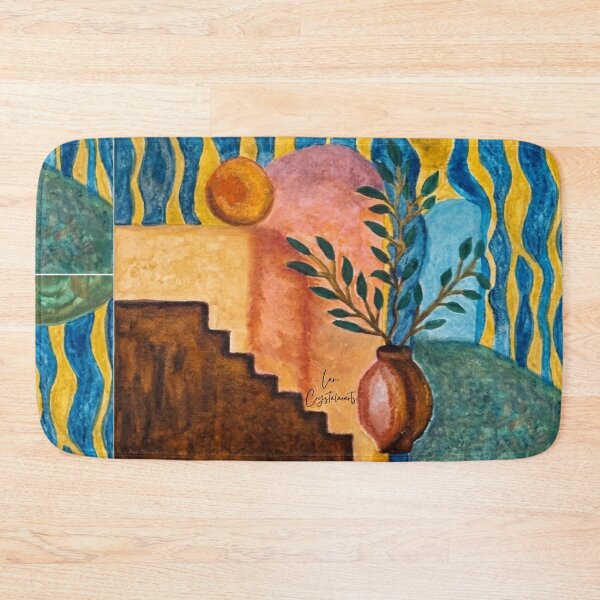 Item preview, ​Mediterranean Sun & Botanical Oasis - Abstract Boho Canvas designed and sold by crystalar95.
