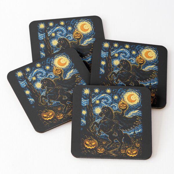 Item preview, Spooky Horseman with Pumpkin and Night Sky Halloween designed and sold by rafaeltto.