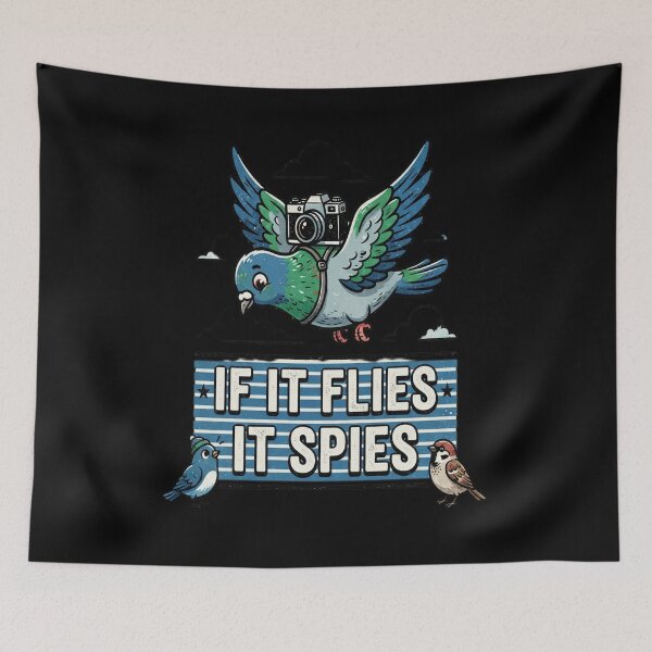 Item preview, If It Flies It Spies - Birds Are designed and sold by catrizmorkess.