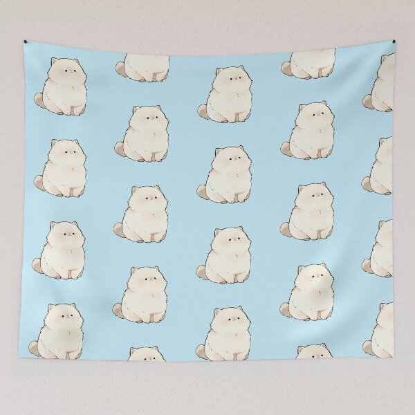 Item preview, Cute Fluffy Cream Kitten Kawaii Illustration designed and sold by jianina-alondra.