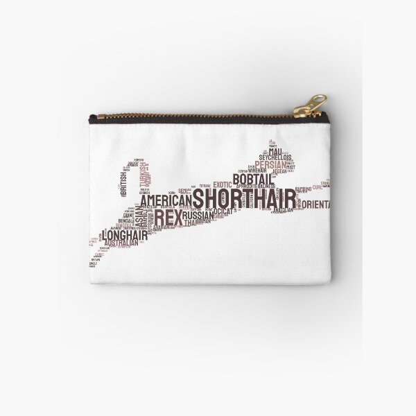 Item preview, Leaping Cat Breeds Typography Silhouette Design designed and sold by AyfuDesigns.