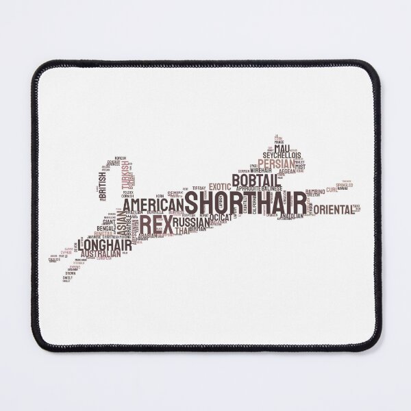 Item preview, Leaping Cat Breeds Typography Silhouette Design designed and sold by AyfuDesigns.
