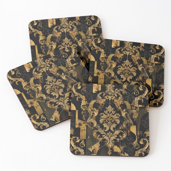 Item preview, Black & Gold Baroque & Damask designed and sold by DesignsByPrnces.