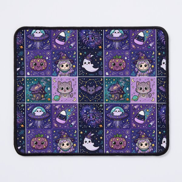Item preview, Cosmic Kawaii Halloween Creature Grid designed and sold by Teeny Quities.