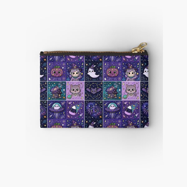 Item preview, Cosmic Kawaii Halloween Creature Grid designed and sold by Teeny Quities.