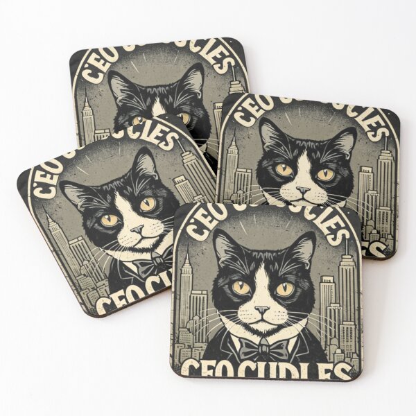 Item preview, Art - Business Feline, Ironical Vintage Portrait designed and sold by World-Pets.