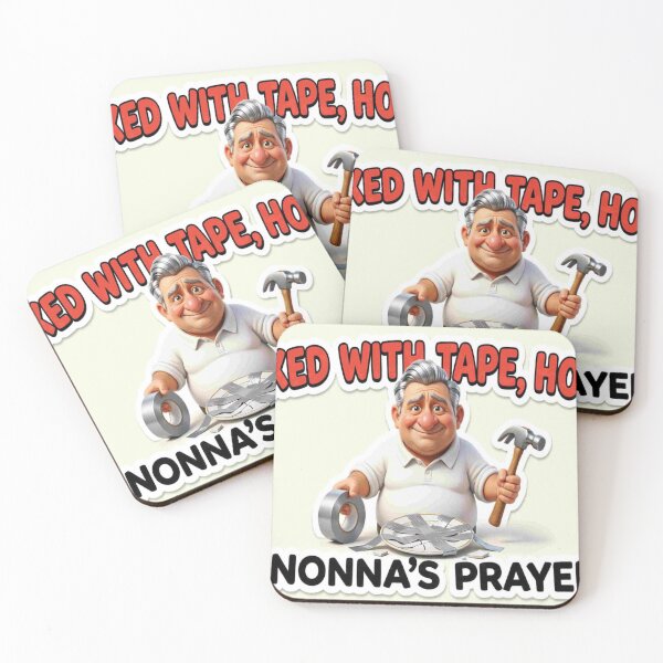 Item preview, Fixed With Tape Hope And Nonna's Prayers - Funny Italian Dad DIY designed and sold by Petringo.