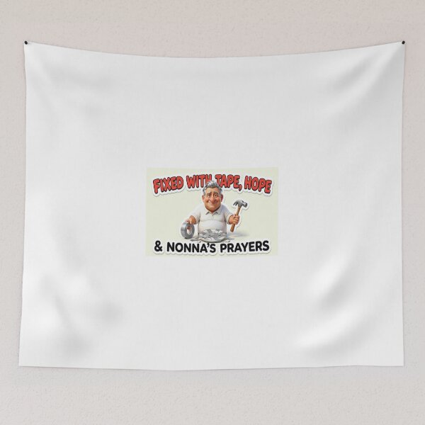 Item preview, Fixed With Tape Hope And Nonna's Prayers - Funny Italian Dad DIY designed and sold by Petringo.