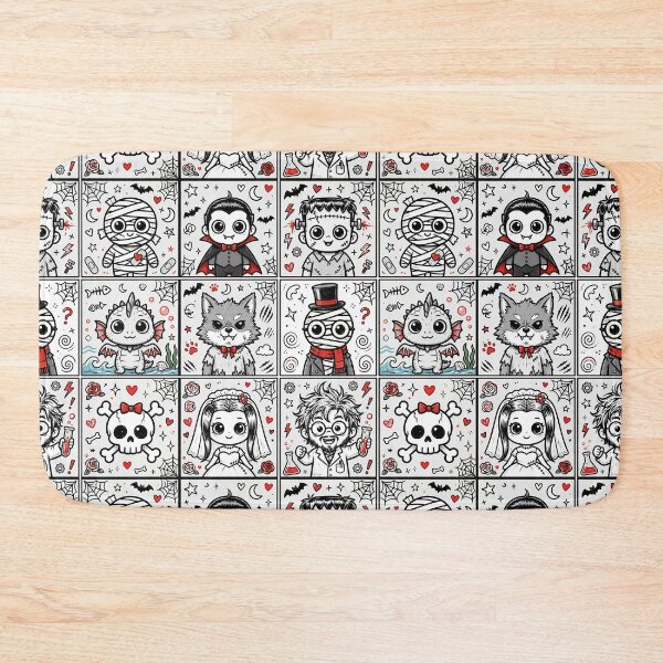 Item preview, Cute Classic Halloween Monster Portraits designed and sold by Teeny Quities.