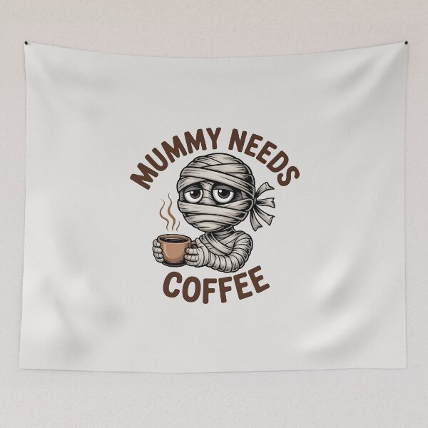 Item preview, Mummy Needs Coffee – Funny Halloween Mummy Design designed and sold by Jollys-ArtShop.
