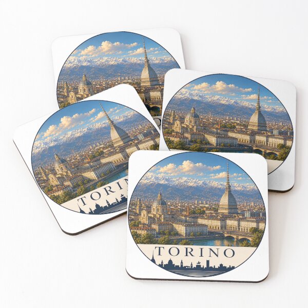 Item preview, Turin Landmark Skyline Travel Sticker designed and sold by Beyond Destinations.