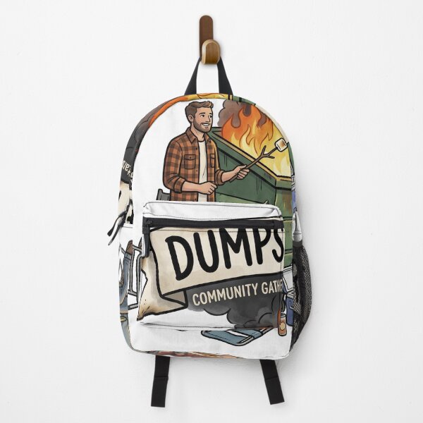 Item preview, Dumpster Fire Community Gathering Funny BYOB Bring Your Own Blame Cartoon designed and sold by LOVEARTDESIGN.