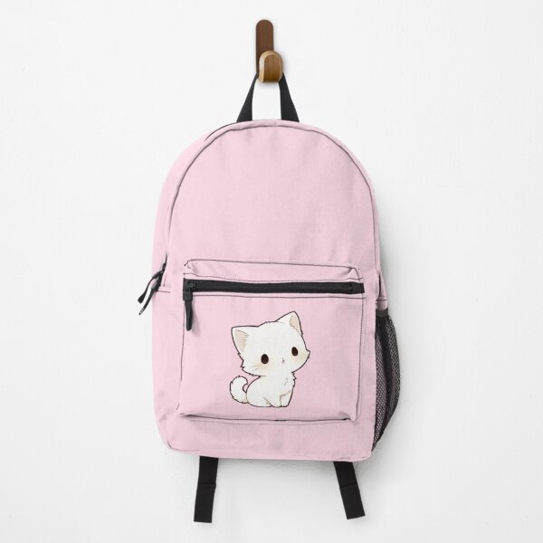 Item preview, Cute White Kitten Kawaii Cartoon Illustration designed and sold by jianina-alondra.
