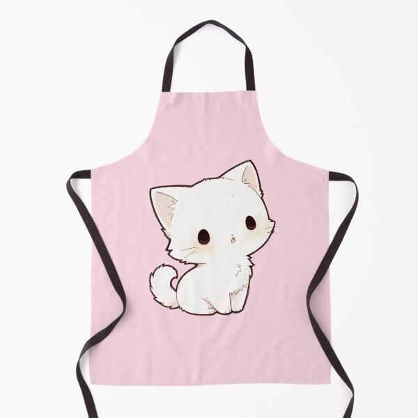 Item preview, Cute White Kitten Kawaii Cartoon Illustration designed and sold by jianina-alondra.