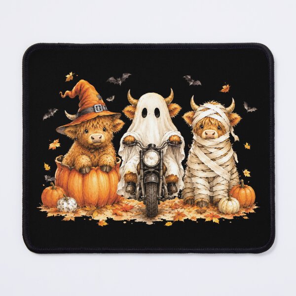 Item preview, Halloween Highland Cow, Spooky Highlander Cow Fall designed and sold by msmeylin.