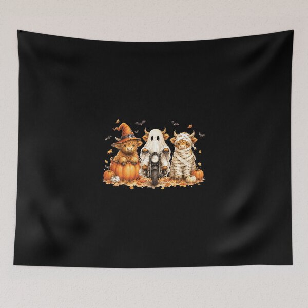 Item preview, Halloween Highland Cow, Spooky Highlander Cow Fall designed and sold by msmeylin.