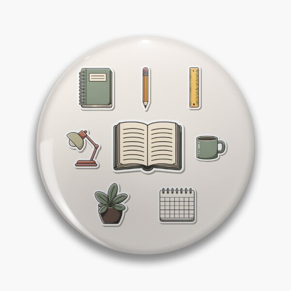 Item preview, Soft Study Desk Essentials Icons designed and sold by TrendMorphic.