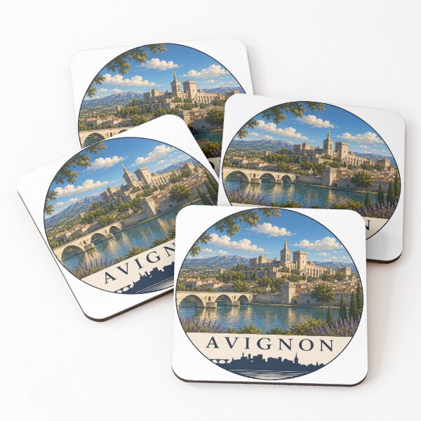 Item preview, Avignon Landmark Skyline Travel Sticker designed and sold by Beyond Destinations.